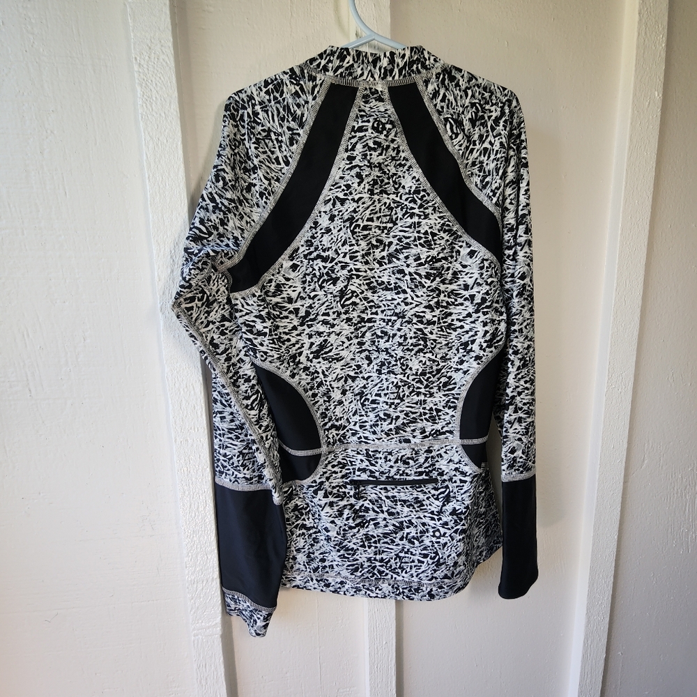 Lululemon Suns Out Rash Guard Mini Ripple White Seal Grey/Black - Picture 3 of 16
